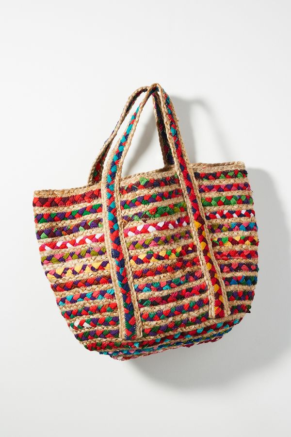 Fiesta Woven Tote Bag | Anthropologie