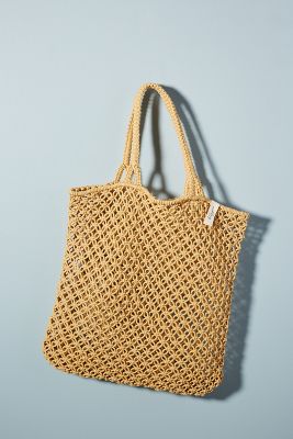 anthropologie woven bag