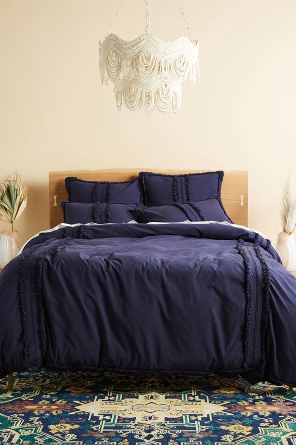 Fringed Mirabella Duvet Cover Anthropologie