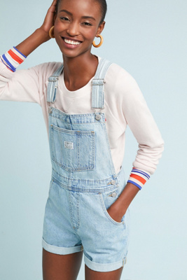 levi's shortall overalls