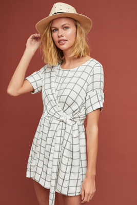 checked romper