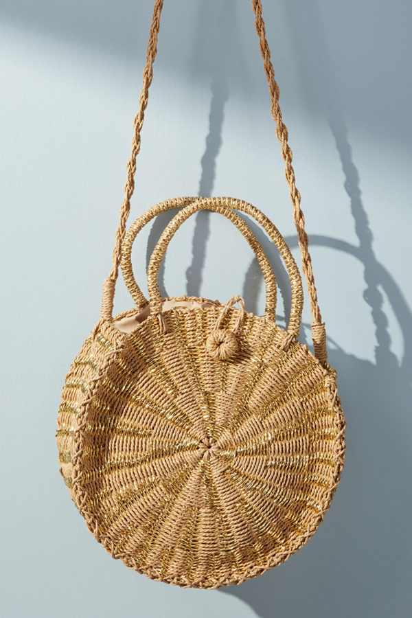 Straw Circle Crossbody Bag Anthropologie