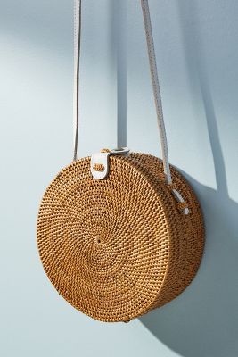 anthropologie woven bag