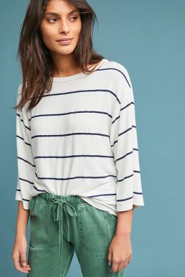 sundry striped sweatshirt