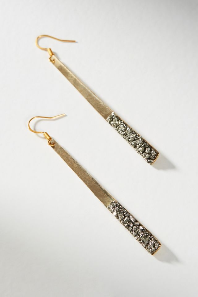 Fool's Gold Drop Earrings Anthropologie