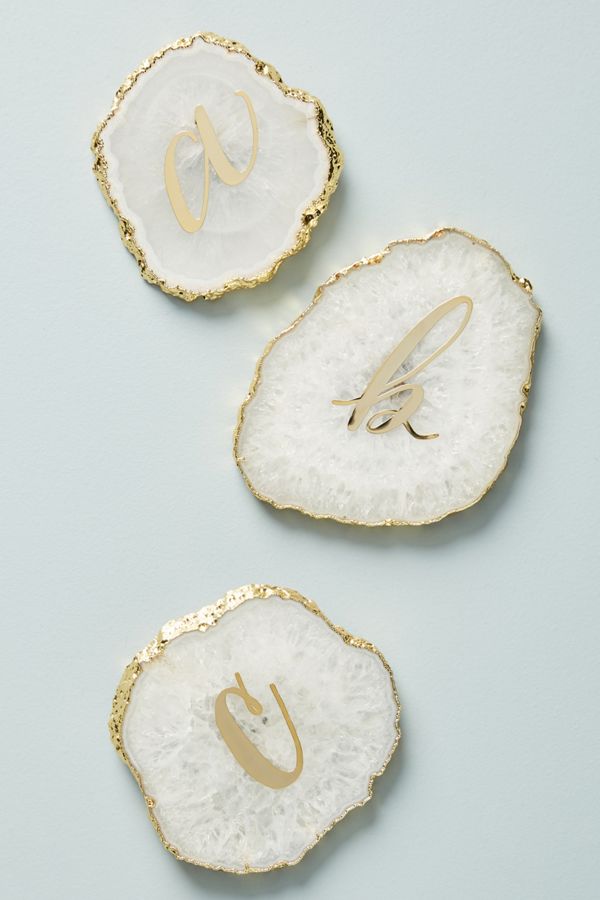 Monogram Agate Coaster Anthropologie UK