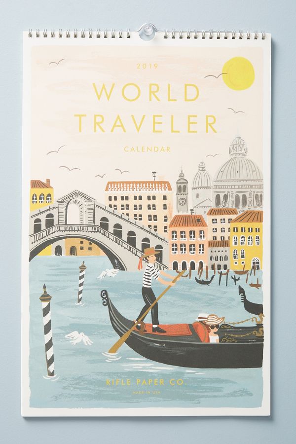 Rifle Paper Co. World Travel 2019 Calendar Anthropologie