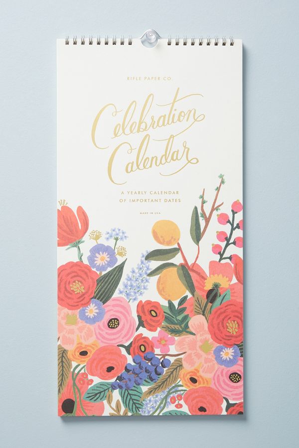 Rifle Paper Co. Celebrations 2019 Calendar | Anthropologie