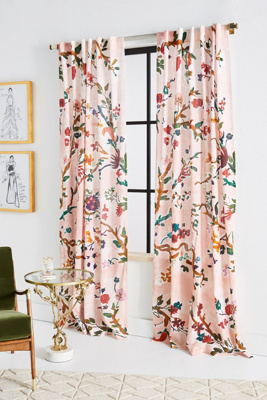 floral curtains