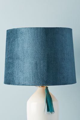 blue lamp shade argos