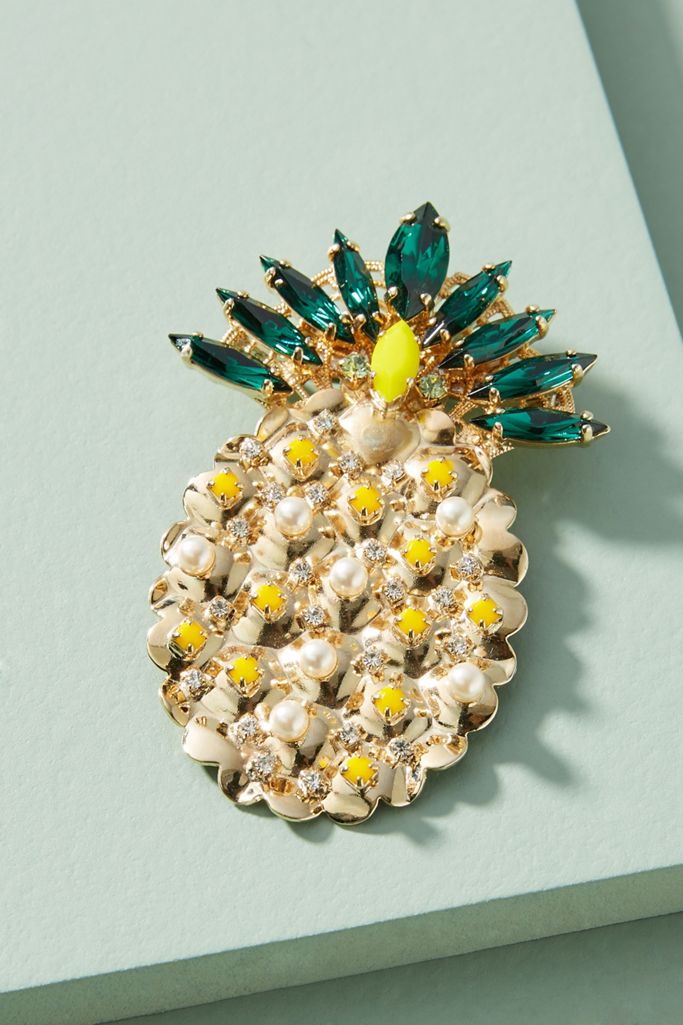 Pineapple Brooch Anthropologie