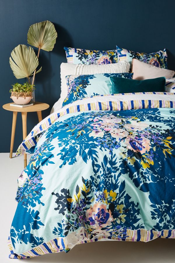 Jeweled Garden Duvet Cover Anthropologie