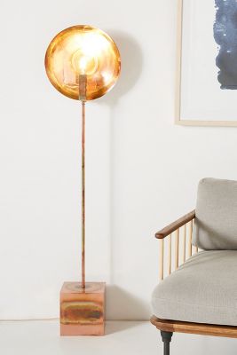 copper floor lamp