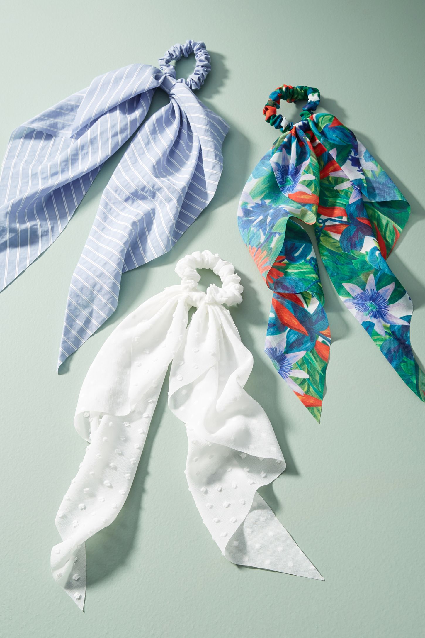 Nantucket Bow Tied Hair Tie Set Anthropologie