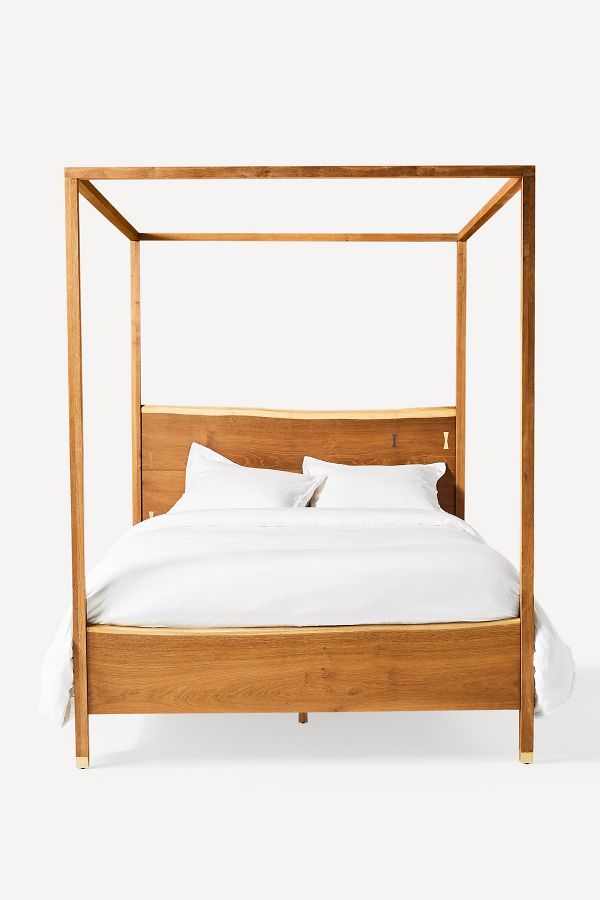 Slide View: 1: Prana Live-Edge Canopy Bed