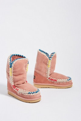 pink fur lined boots