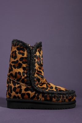 mou leopard print boots