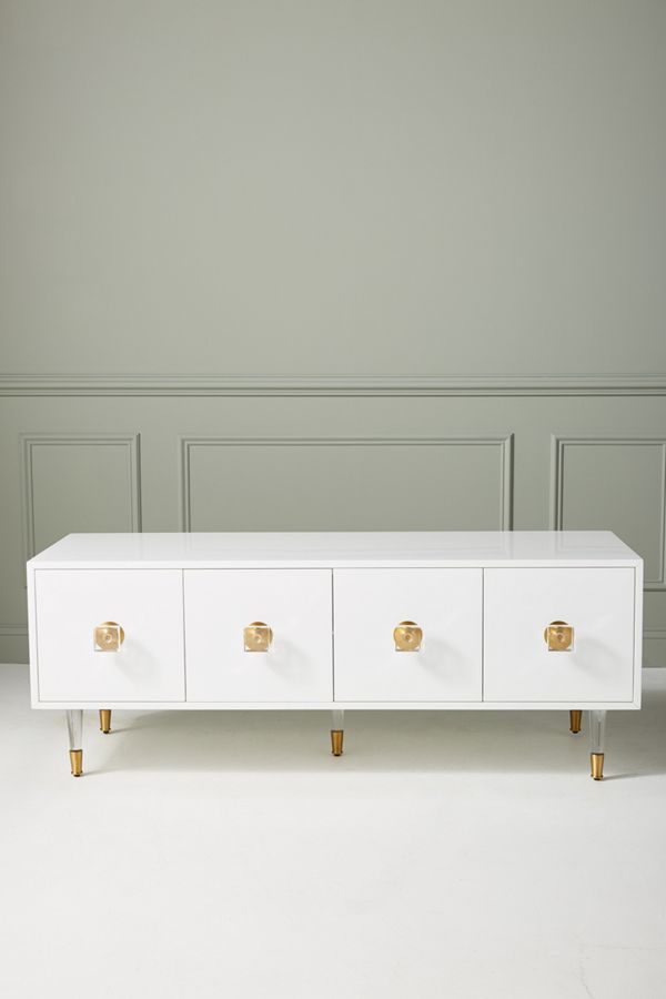 Lacquered Regency Media Console Anthropologie