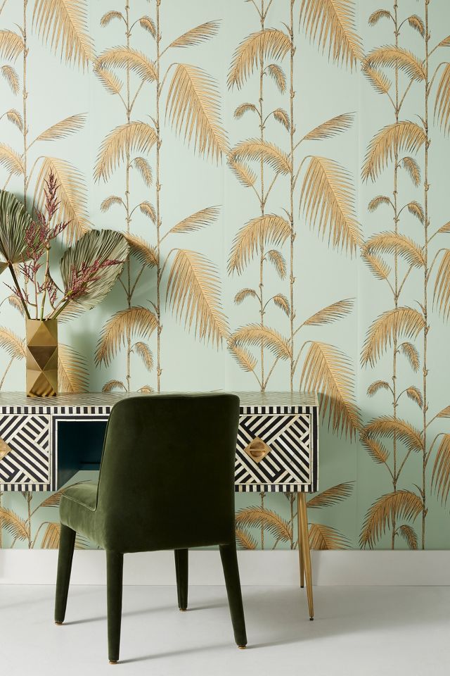 Palm Leaves Wallpaper Anthropologie