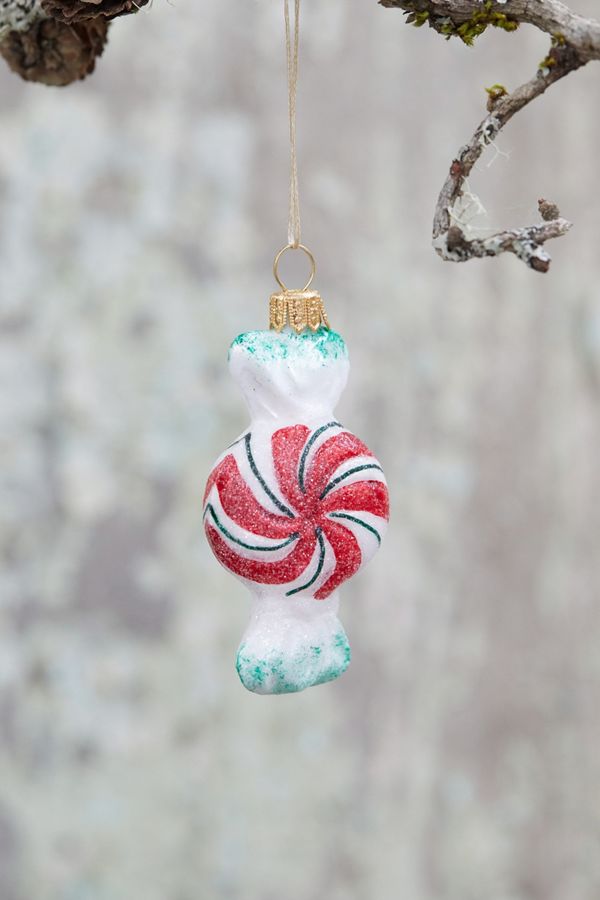 Peppermint Candy Glass Ornament Anthropologie
