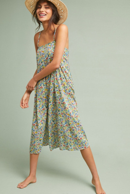 anthropologie yellow jumpsuit