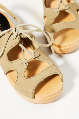 swedish hasbeens lace up sandal