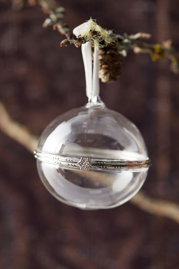 Fillable Glass Globe Ornament Anthropologie
