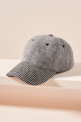 houndstooth baseball cap