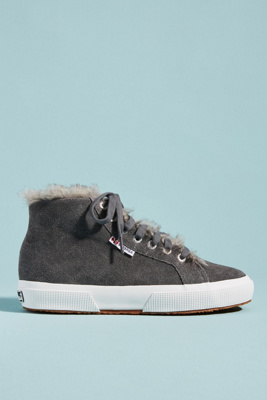 superga fur lined sneakers