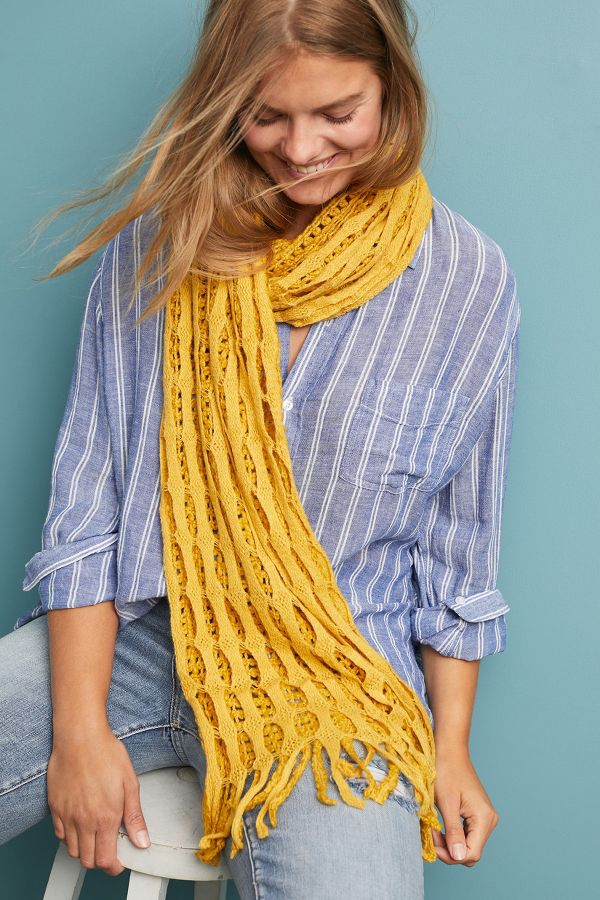 Andrea Open Weave Scarf | Anthropologie