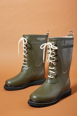 tie up rain boots