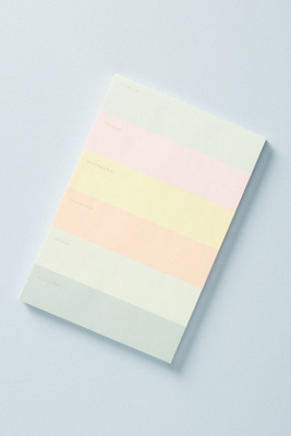 Rifle Paper Co. Colorblock Weekly Notepad | Anthropologie