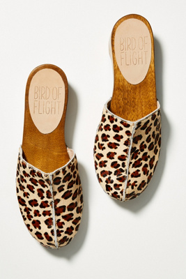 leopard clogs