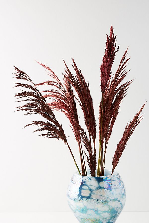 Slide View: 1: Dried Plume Reed Bouquet