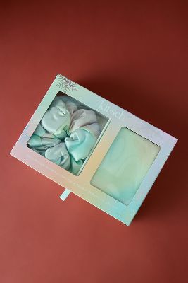 Kitsch Well Rested Aura Satin Pillowcase & Scrunchie Set