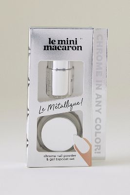 Le Mini Macaron Le Métallique Set de Polvos Chrome