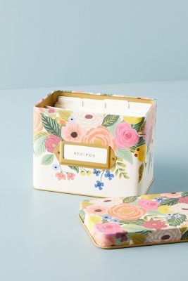 tin recipe box