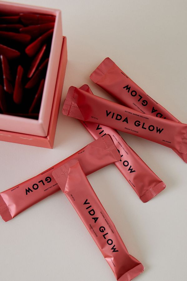 Slide View: 2: Vida Glow Natural Machine Collagen Sachets, Peach