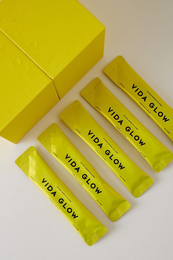 Slide View: 2: Vida Glow Natural Marine Collagen Sachets, Pineapple