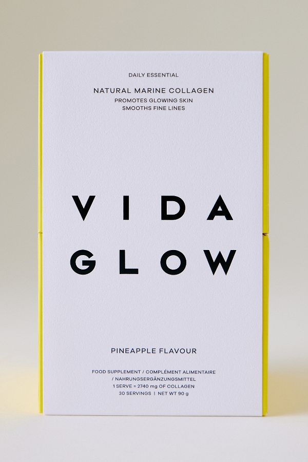 Slide View: 1: Vida Glow Natural Marine Collagen Sachets, Pineapple