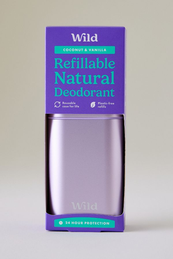 Slide View: 1: Wild Fresh Coconut & Vanilla Refillable Natural Deodorant