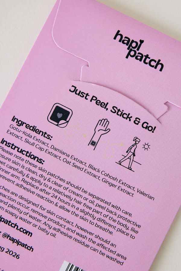 Slide View: 2: Hapi Patch Hormone Balance Natural Patches, 30 Pack