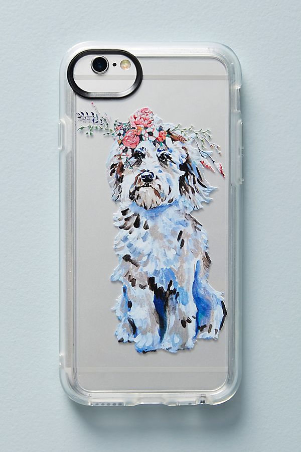 Slide View: 1: Casetify Dog in Bloom iPhone Case