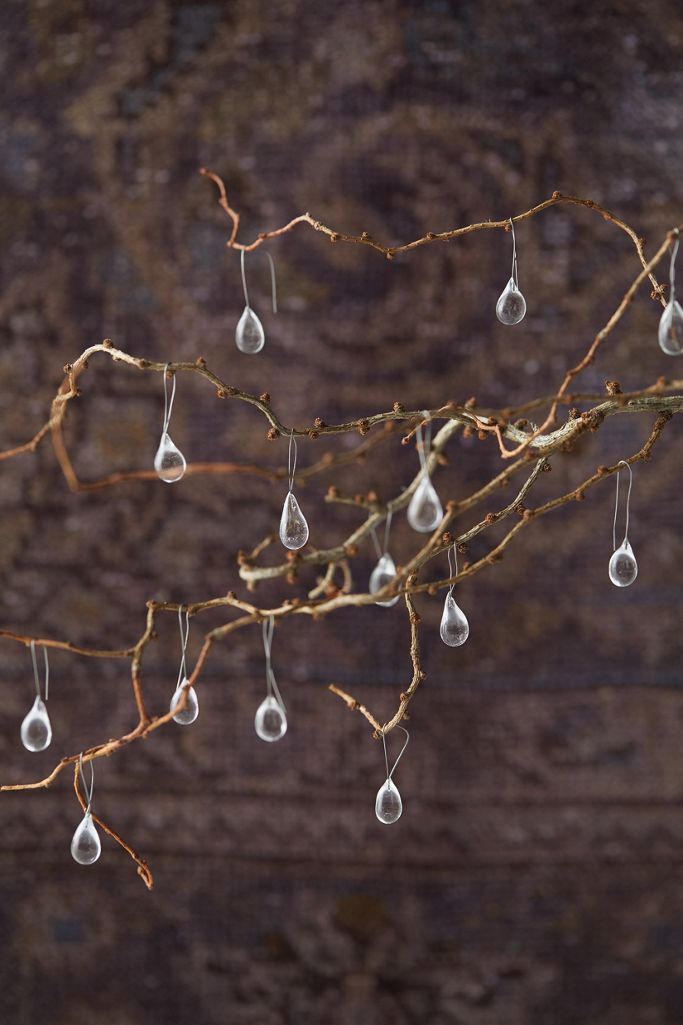 Raindrop Glass Ornaments Anthropologie