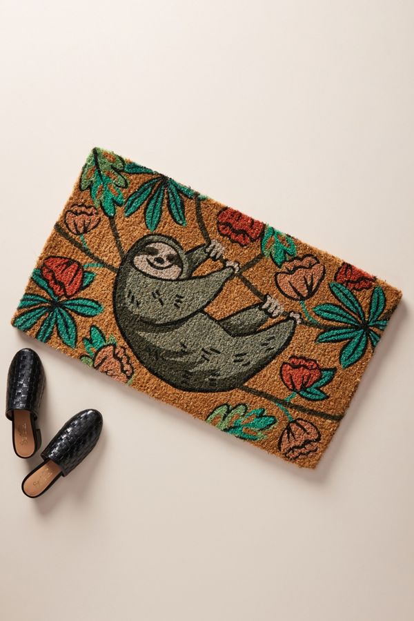 Sloth Doormat Anthropologie