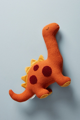 orange dinosaur stuffed animal