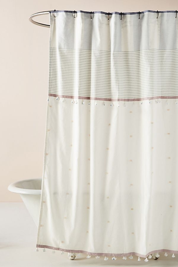 Tased Rayas Shower Curtain, Anthropologie Shower Curtain