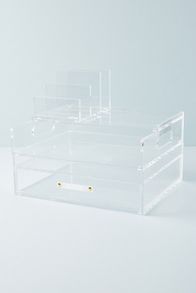 Slide View: 8: Acrylic Bloc Collection Desk Storage