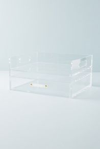 Slide View: 5: Acrylic Bloc Collection Desk Storage