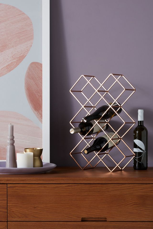 Geometric Wine Rack Anthropologie
